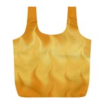 Gold Flame Ombre Full Print Recycle Bag (L) Back