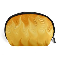 Gold Flame Ombre Accessory Pouch (large) by SpinnyChairDesigns