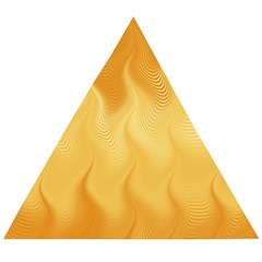 Gold Flame Ombre Wooden Puzzle Triangle by SpinnyChairDesigns