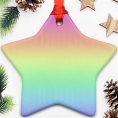 Pastel Rainbow Ombre Ornament (star)