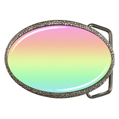 Pastel Rainbow Ombre Belt Buckles