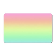 Pastel Rainbow Ombre Magnet (rectangular) by SpinnyChairDesigns