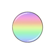 Pastel Rainbow Ombre Hat Clip Ball Marker (4 Pack) by SpinnyChairDesigns