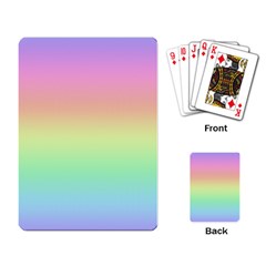 Pastel Rainbow Ombre Playing Cards Single Design (rectangle)