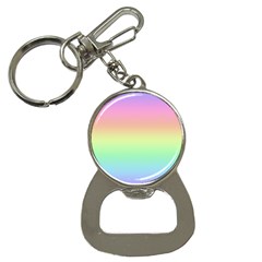 Pastel Rainbow Ombre Bottle Opener Key Chain by SpinnyChairDesigns