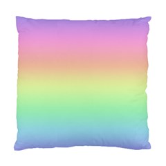 Pastel Rainbow Ombre Standard Cushion Case (one Side) by SpinnyChairDesigns