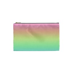 Pastel Rainbow Ombre Cosmetic Bag (small) by SpinnyChairDesigns