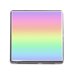 Pastel Rainbow Ombre Memory Card Reader (square 5 Slot) by SpinnyChairDesigns