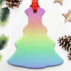 Pastel Rainbow Ombre Ornament (christmas Tree) 