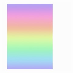 Pastel Rainbow Ombre Small Garden Flag (two Sides) by SpinnyChairDesigns