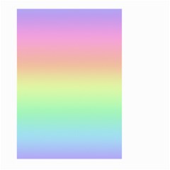 Pastel Rainbow Ombre Large Garden Flag (two Sides) by SpinnyChairDesigns