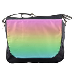 Pastel Rainbow Ombre Messenger Bag by SpinnyChairDesigns