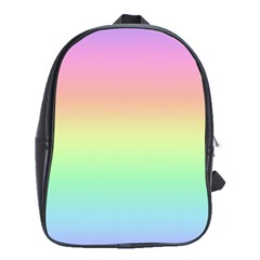 Pastel Rainbow Ombre School Bag (xl) by SpinnyChairDesigns