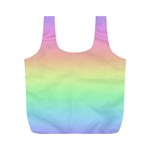 Pastel Rainbow Ombre Full Print Recycle Bag (M) Front