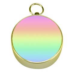 Pastel Rainbow Ombre Gold Compasses by SpinnyChairDesigns