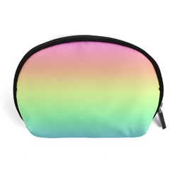 Pastel Rainbow Ombre Accessory Pouch (large) by SpinnyChairDesigns