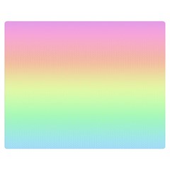 Pastel Rainbow Ombre Double Sided Flano Blanket (medium)  by SpinnyChairDesigns