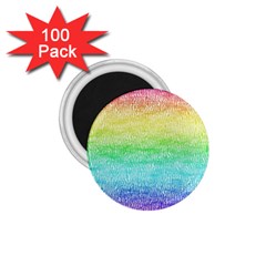 Rainbow Ombre Texture 1 75  Magnets (100 Pack)  by SpinnyChairDesigns