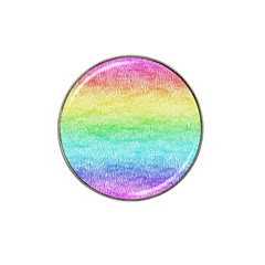 Rainbow Ombre Texture Hat Clip Ball Marker by SpinnyChairDesigns