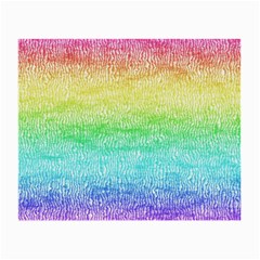 Rainbow Ombre Texture Small Glasses Cloth by SpinnyChairDesigns