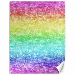 Rainbow Ombre Texture Canvas 12  X 16  by SpinnyChairDesigns