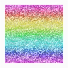 Rainbow Ombre Texture Medium Glasses Cloth (2 Sides) by SpinnyChairDesigns