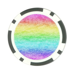 Rainbow Ombre Texture Poker Chip Card Guard by SpinnyChairDesigns