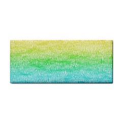 Rainbow Ombre Texture Hand Towel by SpinnyChairDesigns