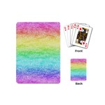 Rainbow Ombre Texture Playing Cards Single Design (Mini) Back