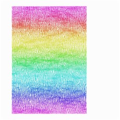 Rainbow Ombre Texture Small Garden Flag (two Sides) by SpinnyChairDesigns