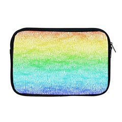 Rainbow Ombre Texture Apple Macbook Pro 17  Zipper Case by SpinnyChairDesigns