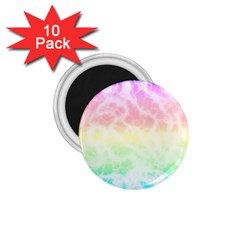 Pastel Rainbow Tie Dye 1 75  Magnets (10 Pack)  by SpinnyChairDesigns