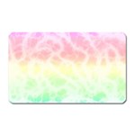 Pastel Rainbow Tie Dye Magnet (Rectangular) Front