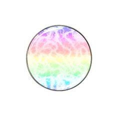 Pastel Rainbow Tie Dye Hat Clip Ball Marker (4 Pack) by SpinnyChairDesigns