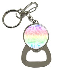 Pastel Rainbow Tie Dye Bottle Opener Key Chain by SpinnyChairDesigns