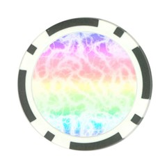 Pastel Rainbow Tie Dye Poker Chip Card Guard by SpinnyChairDesigns