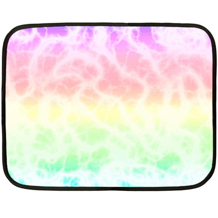 Pastel Rainbow Tie Dye Fleece Blanket (Mini)