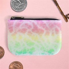 Pastel Rainbow Tie Dye Mini Coin Purse by SpinnyChairDesigns