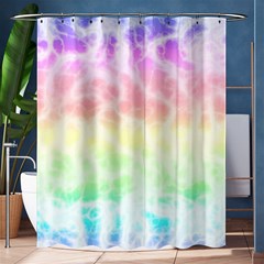 Pastel Rainbow Tie Dye Shower Curtain 60  X 72  (medium)  by SpinnyChairDesigns