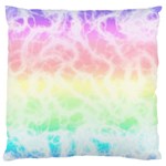 Pastel Rainbow Tie Dye Large Cushion Case (Two Sides) Back