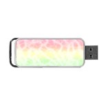 Pastel Rainbow Tie Dye Portable USB Flash (One Side) Front