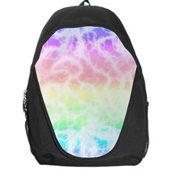 Pastel Rainbow Tie Dye Backpack Bag by SpinnyChairDesigns