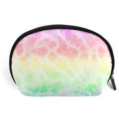 Pastel Rainbow Tie Dye Accessory Pouch (large) by SpinnyChairDesigns