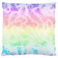 Pastel Rainbow Tie Dye Standard Flano Cushion Case (one Side) by SpinnyChairDesigns