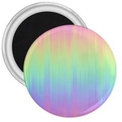 Pastel Rainbow Gradient 3  Magnets by SpinnyChairDesigns