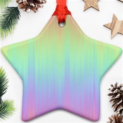 Pastel Rainbow Gradient Ornament (star)