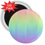 Pastel Rainbow Gradient 3  Magnets (100 pack) Front