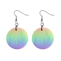 Pastel Rainbow Gradient Mini Button Earrings by SpinnyChairDesigns