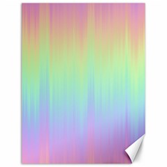 Pastel Rainbow Gradient Canvas 12  X 16  by SpinnyChairDesigns