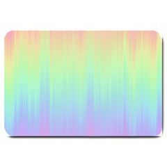 Pastel Rainbow Gradient Large Doormat  by SpinnyChairDesigns